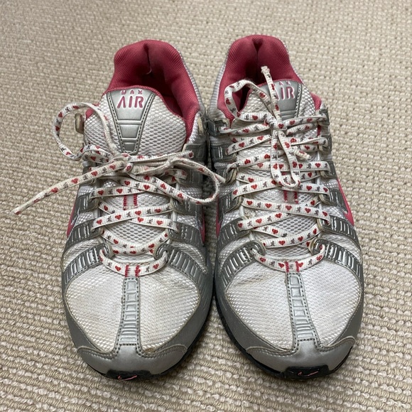 Nike Silver and Pink Max Air Sneakers (size 7) - Picture 2 of 10